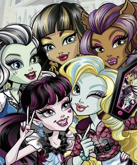 monster high girls pretty cute group cartoon Cartoons Group, Old Cartoon Shows, Arte Monster High, Klub Winx, Monster High Pictures, Free Comic Books, Catty Noir, Moster High, Childhood Tv Shows