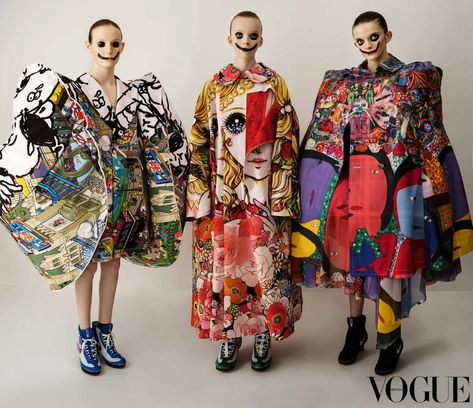 Rei Kawakubo Comme Des Garcons, Japanese Fashion Designers, Colorful Clothing, Fashion Artwork, Tim Walker, Rei Kawakubo, Tall Fashion, Vogue Uk, Laura Lee