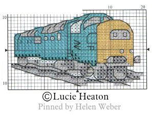 Thomas The Tank, Thomas The Tank Engine, Stitch 2, Square Art, Diy Wire Jewelry, Art Projects, Cross Stitch, Train, Crochet Patterns