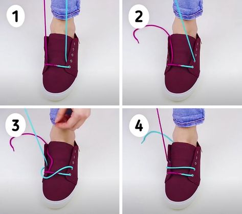 7 Original Ways to Tie Your Sneaker Laces Shoe Storage Solutions, How To Make Fire, Lace Outfit, Lacing Sneakers, Creative Jewelry, Toe Shoes, 5 Minute Crafts, Tennis Shoes, Makeup Inspiration