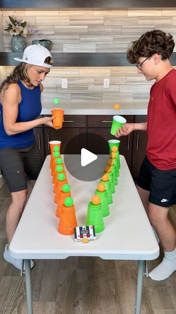 Getti Kehayova on Instagram: "Grab, Throw, Catch , repeat! #momandson #game #challenge #family" Cling Wrap Ball Game, Thanksgiving Minute To Win It Games, Kids Games For Inside, Minute To Win It Games For Kids, Youth Games Indoor, Games For Big Groups, Christmas Party Games For Groups, Family Games Indoor, Fun Holiday Games