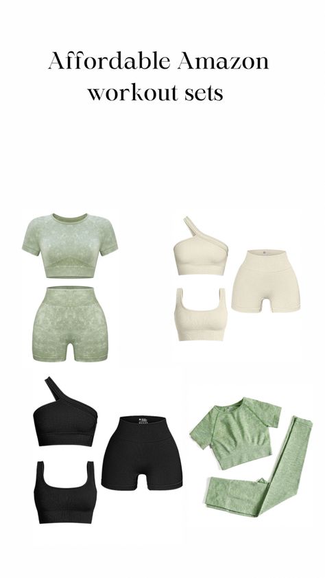 Workout Sets Outfit Aesthetic, Amazon Workout Sets, Workout Sets Outfit, Workout Aesthetics, Workout Outfits Winter, Affordable Workout Clothes, Workout Outfits For Women, Women Workout Clothes, Bachelorette Inspo