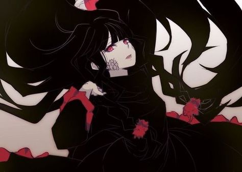 Azami | Kagerou Project Black Hair And Red Eyes Anime, Anime Black Hair Red Eyes, Azami Kagerou Project, Black Hair Red Eyes, Kagerou Project, Girls With Black Hair, Hair Red, Anime Oc, Manga Pictures