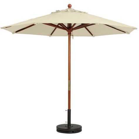 Outdoor Table Umbrellas | Umbrella Bases - WebstaurantStore Best Patio Umbrella, Outdoor Brunch, Outdoor Patio Space, Offset Umbrella, Table Umbrella, Wooden Poles, Hotel Supplies, Outdoor Restaurant, Market Umbrella