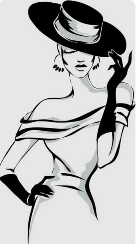 Fashion Clipart, Hur Man Målar, Fashion Illustration Sketches, Fashion Figures, Girl Clipart, Clipart Black And White, Illustration Fashion Design, Fashion Art Illustration, Silhouette Art