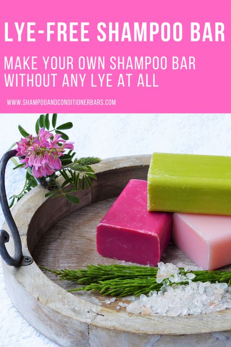 No lye, and no melt and pour soap base. Make your own shampoo bar without any lye at all. Most recipes either use lye, or use pre-made melt and pour soap bases which contain lye. This recipe is 100% lye free - all natural ingredients. Information, ingredients, instructions all here! Natural Soap Making Recipes Without Lye, Rosemary Shampoo Bar Recipe, Lye Free Soap Recipes Diy, Diy Shampoo Bar Melt And Pour, Natural Shampoo Bar Recipe, No Lye Shampoo Bar Recipe, Bar Shampoo Recipe, Lye Free Shampoo Bar Recipe, Shampoo Bar Recipe Melt And Pour