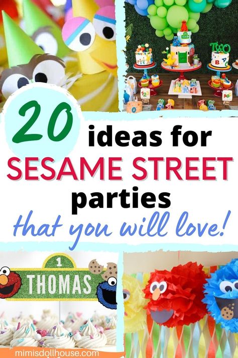 Sesame Street Birthday Party Favor Ideas, Sesame 2nd Birthday Party, 2nd Birthday Party Sesame Street, Sesame Street Birthday Party Boy, Sesame Street Party Favors Goody Bags, Sesame Street Diy Party Ideas, Sesame Street Elmo Birthday Party Ideas, Neutral Sesame Street Party, Cute Sesame Street Party