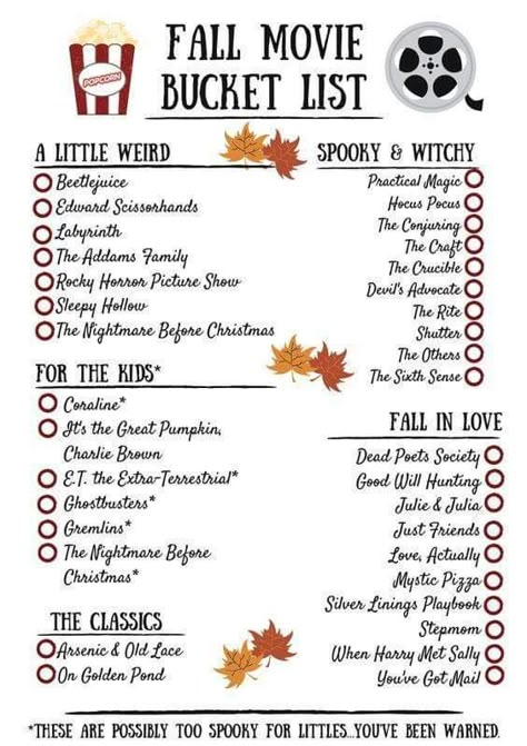 Movie Bucket List, Movie Challenge, Mystic Pizza, Fall Movie, It's The Great Pumpkin Charlie Brown, Et The Extra Terrestrial, Bored Jar, Movie Popcorn, On Golden Pond