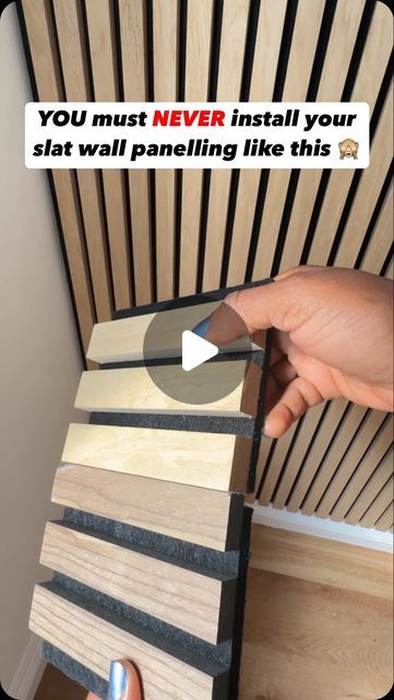 E Okodaso - Vee |Home Decor || DIY Home Projects || Gardening on Instagram: "🚀 THE ULTIMATE WALL SLAT PANELLING TIP 🚀

If you are thinking of installing wall slat panelling in your home anytime soon or even later in the future, this video is for you 👌🏾

This tip will come in handy if you like DIY home interior design and would love to give wall slat panelling a go. Check out my other video for my wall slat panelling installation guide 🚀

Wall slat panelling is a perfect wall to feature wall in your home; you could do a full height panelling, half wall or three quarter wall panelling just like what I have installed in my home office 💕

Let me know if you have any questions below

👌🏾SHARE this video with someone thinking of installing wall slat panelling 
🚀SAVE this video to refer b Slat Wall Installation, Wall Panelling Half Height, Panelling Half Wall, Wall Pannel Ideas Living Room Grey, Wooden Slats On Wall, Full Wall Paneling, Half Wall Paneling Ideas, Slat Wall Ideas, Slat Panelling