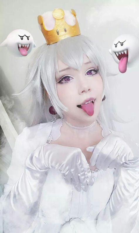 Boosette Cosplay, Princesa Peach Cosplay, Queen Boo, Super Crown, Belle Delphine, King Boo, Cosplay Inspo, Amazing Cosplay, Diy Beauty Hacks