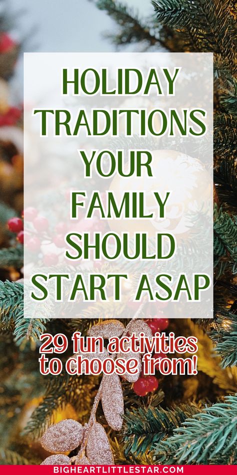 Christmas Craft Traditions, Small Family Christmas Traditions, Inexpensive Christmas Traditions, Family Holiday Traditions Ideas, Meaningful Christmas Traditions, Simple Christmas Traditions Kids, New Christmas Traditions Families, Christmas Day At Home, Family Christmas Eve Ideas