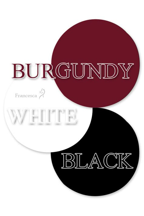 Colour Palette With Black And White, Burgundy Color Palette Outfit, Colors That Compliment Black, 3 Color Combinations Outfits, Burgundy Color Combinations Outfits, Black Colour Combination Outfit, Burgundy Outfit Ideas Color Combos, Black Color Combinations Outfits, Black Color Palette Colour Schemes