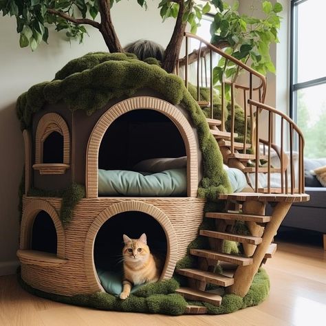 Dresser To Cat House, Katt Diy, Cat Room Decor, Katt Grejer, Cat Bedroom, Cat Patio, Cat Tree House, Cat House Diy, Cat Playground