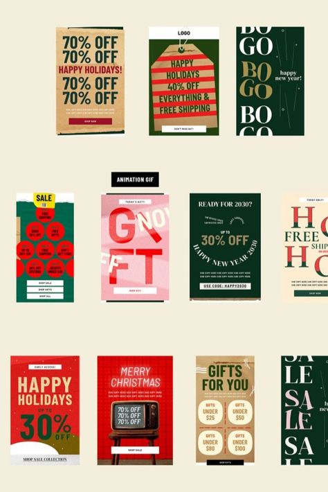 Christmas Holiday Promo Emails Holiday Email Campaigns, Holiday Newsletter, Christmas Promo, Holiday Marketing, Holiday Emails, Christmas Time Is Here, Holiday Market, Market Shopping, Email Design