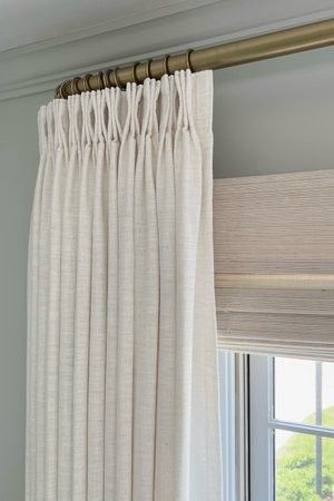 Bedroom Curtain Ideas Master, Decor For Windows, Pinch Pleat Draperies, Neutral Curtains, Luxury Hotel Bedroom, Measuring Curtains, Pleated Drapery, Curtain Headings, Pleated Drapes