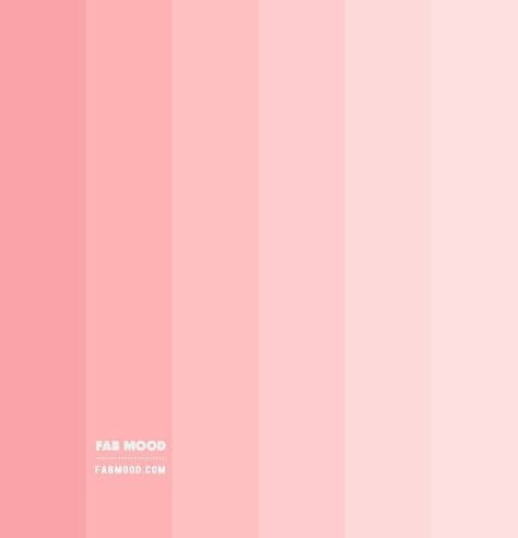 Pink Ombre Color Palette, Blush Pink Colour Palette, Pink Palette Color, Pink Color Swatch, Pink White Color Palette, Pastel Pink Palette, Blush Pink Palette, Ombre Color Palette, Pastel Pink Color Palette