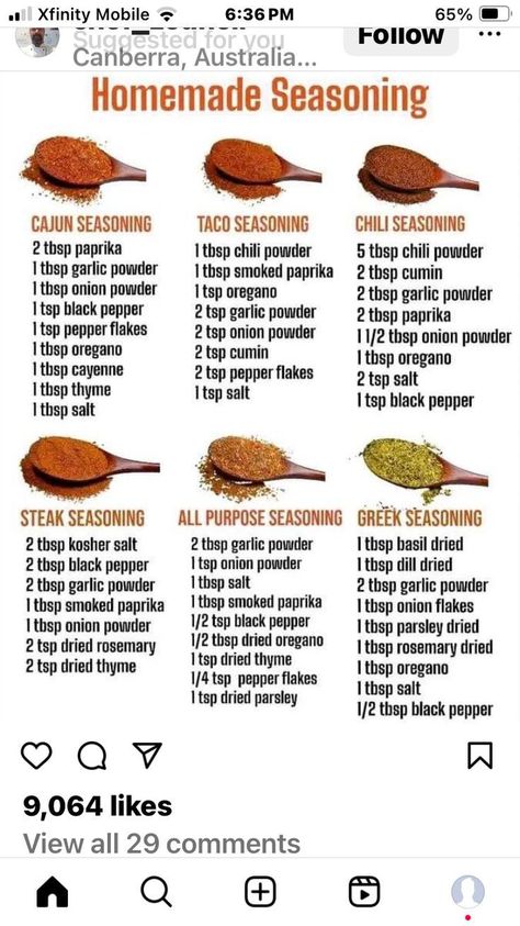 Diy Seasoning Mixes, Homemade Seasoning Mixes, Diy Spice Mix, Chicken Seasoning Recipes, Homemade Dry Mixes, Dry Rub Recipes, Homemade Seasoning, Homemade Spice Mix, Spiced Drinks