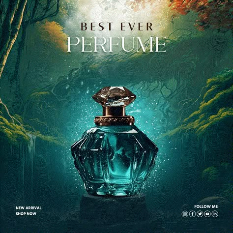 Social Media Post Design For Perfume :: Behance Social Media Post Design Graphics, Perfume Banner Design, Perfume Ads Creative, Perfume Social Media Post, Perfume Social Media Design, Perfume Bottles Design, Perfume Social Media, Perfume Product Photography, Perfume Creative