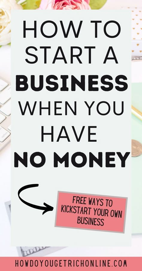 Start My Own Business, Business With No Money, Investment Strategies, Starting Small Business, Business Ideas For Beginners, Start A Business From Home, Start Online Business, Startup Business Plan, Successful Business Tips