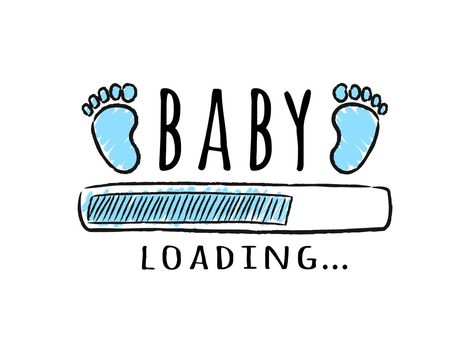 Baby Loading Announcement, Sketchy Style, Babby Shower, Baby Dust, Baby Loading, Pregnancy Art, Cricut Baby, Diy Gift Set, Baby Shower Decoration