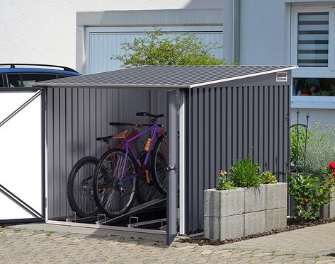 Duramax Bicycle Store: Amazon.de: Garten Bicycle Storage Shed, Outdoor Bike Storage, Plastic Storage Sheds, Simple Bike, Motorcycle Storage, Pink Bicycle, Bicycle Store, Outdoor Biking, Steel Bike