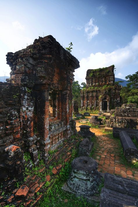 Champa ruins of Mỹ Sơn / Vietnam (by David Meenagh). - See more at: http://visitheworld.tumblr.com/#sthash.X5N6V6re.dpuf My Son Vietnam, Hat Yai, Vietnam Voyage, Visit Vietnam, Asia Trip, Travel Vietnam, Danang, Halong Bay, Se Asia