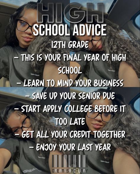 Freshman Advice, Krishna Bhakti, Aesthetic Image, School Advice, School Goals, High School Advice, Learn From Your Mistakes, Grade 12, 10th Grade