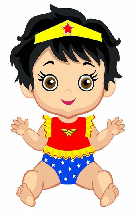 [LMH] Artist Unknown Wonder Woman Chibi, Baby Wonder Woman, Rugrats Characters, Superhero Clipart, Superman Baby, Wonder Woman Birthday, Disney Princess Babies, Baby Superhero, Superhero Theme Party