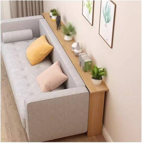 Solid Wood Console Table,Sofa Tables Behind Couch, Entryway Table，Behind-the-Bed Shelf，End Table (Color : Natural, Size : 100x10x65cm) Decor Behind Couch, Sofa Table Styling, Sofa Shelf, Sofa Table Decor, Table Behind Couch, Diy Console Table, Behind Couch, Sofa Console, Console Table Decorating