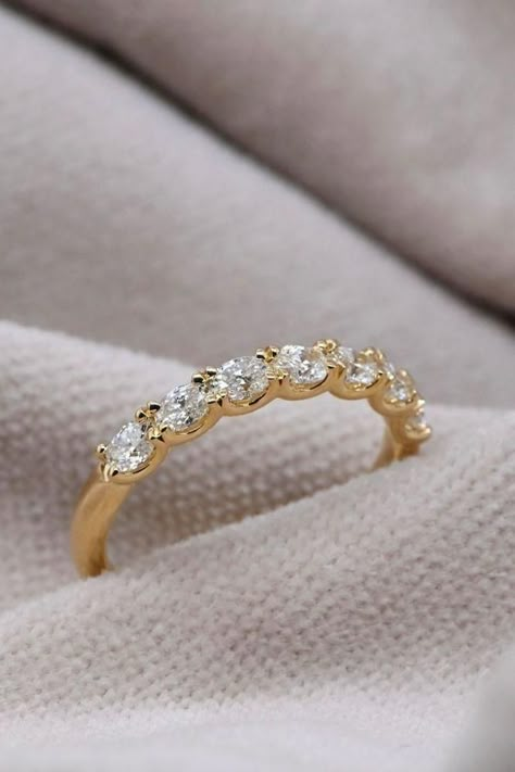 The Most Popular Matching Wedding Bands ★ #engagementring #proposal Wedding Ring Women Diamond, Gold Wedding Bands Women Diamonds, Gold Diamond Wedding Band For Women, 2 Wedding Bands With Engagement Ring, Women’s Wedding Bands, Wedding Bands For Women Unique, Womens Gold Wedding Band, Wedding Bands For Women Gold, Gold Wedding Band With Diamonds