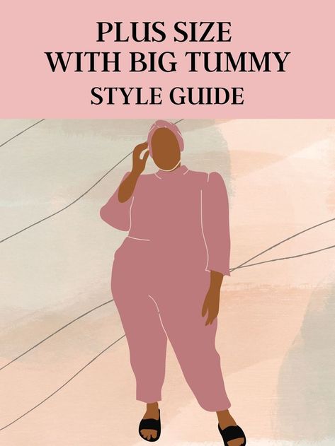 Having a bigger tummy is common, especially for plus-size women. The key to flattering your shape is choosing clothing that disguises the stomach bulge while highlighting your beautiful curves. Before diving into how to best dress for your shape, let's fully understand your body's unique features. #PlusSizeFashion #CurvyStyle #FlatteringOutfits Most Flattering Outfits For Plus Size, Size 16 Uk Women Outfits, Plus Size Power Dressing, Plus Size Dressing Ideas, Best Neckline For Plus Size, Styling For Big Belly, Plus Size Outfits For Big Stomach, Plus Size Oval Shape Outfits, Plus Classic Style