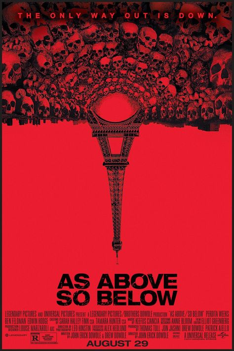 √ As above so below - Poster Film Thriller, Legendary Pictures, As Above So Below, Best Horror Movies, Film Horror, Horror Posters, Movie Screen, Movies Posters, Best Horrors