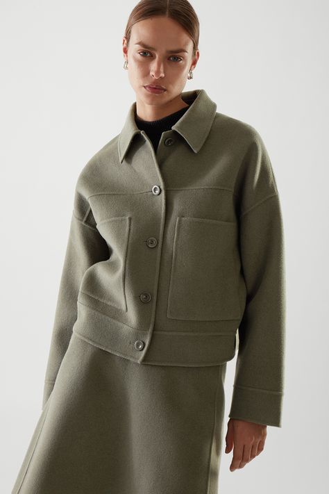 Khaki Outfits For Women, Green Khaki Jacket, Coat Styles, Outfits For Women, 2024 Fashion, Winter 2024, Double Face, Street Style Outfit, Coat Fashion