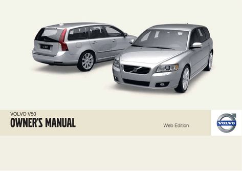 2010 Volvo V50 – Owner's Manual – 292 Pages – PDF Volvo V50, Volvo, For Free, Computer