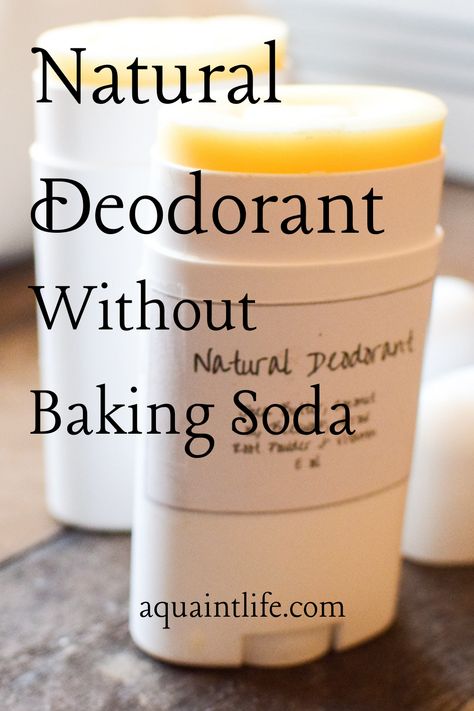 This Natural Deodorant Without Baking Soda is great for sensitive skin and is made from simple ingredients. Diy Stick Deodorant, Natural Deodorant With Bentonite Clay, How To Make Homemade Deodorant, Natural Antiperspirant Deodorant, No Baking Soda Deodorant, Homemade Deodorant Without Baking Soda, How To Make Your Own Deodorant, Diy Natural Deodorant Recipes, How To Make Deodorant