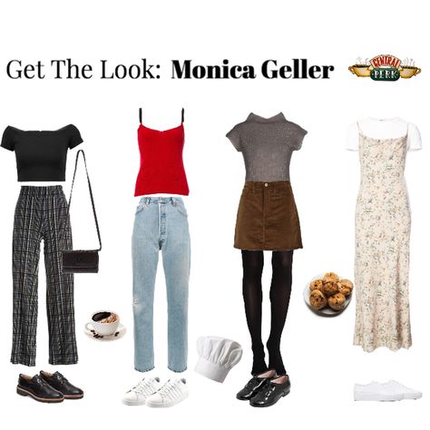 Teen DIY: FRIENDS Get The Look: Monica Geller Monica Geller Friends, Friends Outfits 90s, Teen Diy, Teen Fashion Winter, Fashion Guys, Rachel Green Outfits, 90’s Outfits, 90s Inspired Outfits, Fest Outfits