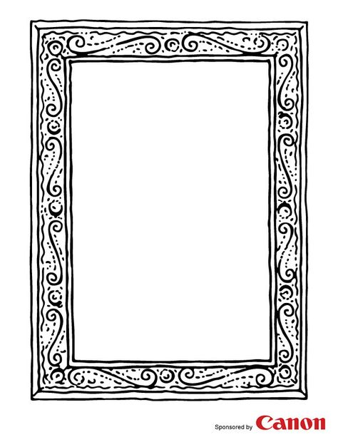 Free Printable Picture Frame Coloring Pages Free Frames And Borders Templates, Printable Frames And Borders Templates, Printable Picture Frames Templates, Frame Coloring Pages, Picture Frame Coloring Page, Free Borders And Frames Clip Art, Maple Leaf Images, Free Frames And Borders, Picture Frame Template