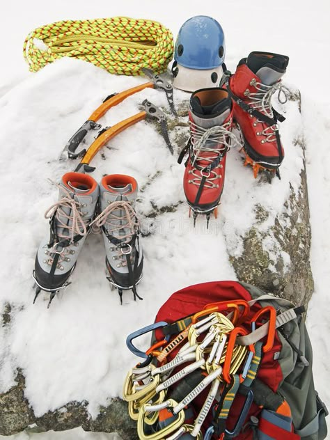 Ice Climbing Gear. Safety equipment and gear for ice climbing #Sponsored , #Paid, #paid, #Climbing, #Safety, #ice, #Gear Ice Climbing Gear, Mountain Climbing Gear, Ice Climber, Mountaineering Equipment, Mountaineering Climbing, Climbing Gear, Outdoor Climbing, Ice Climbing, Ice Snow