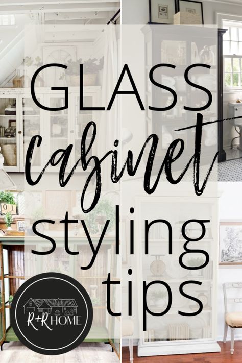 Glass Cabinets Display Ideas, Glass Cabinet Styling, Diy Cabinet Storage, Glass Cabinets Display Living Room, Glass Kitchen Cabinets Decor, Kitchen Glass Cabinets Display, Living Room Glass Cabinet, Cabinet Makeover Kitchen, Glass Cabinet Decor