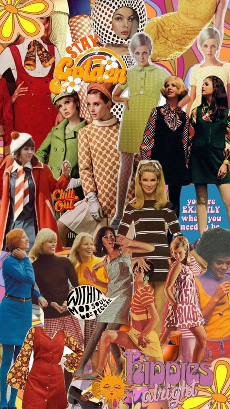 Bid Day Themes, Mod 60s, Bid Day, 60s Fashion, Collage