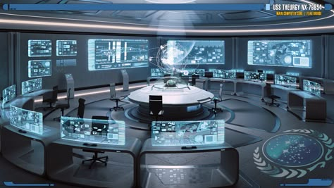 Futuristic Laboratory, Futuristic Office, Spaceship Interior, Modern Futuristic, Mission Control, Control Room, Futuristic Interior, Command Center, Futuristic City