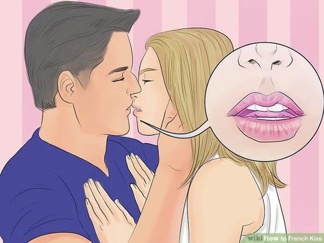 How to French Kiss (with Pictures) - wikiHow Practice Kissing, Cute Kiss, Best Kisses, Attitude Positive, Love Challenge, Kissing Couples, First Kiss, Kiss You, Positive Attitude