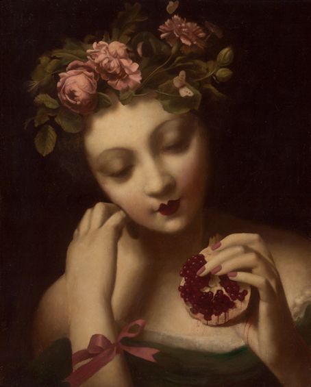 (press play for audio) In Greek Mythology, there exists Persephone.  Daughter of Zeus and Demeter (Goddess of the Harvest), she was abducted by her uncle Hades, God of the underworld.  Before being... Stephen Mackey, Persephone Art, Persephone And Hades, Hades Persephone, Arte Peculiar, Greek Mythology Art, Hades And Persephone, Mythology Art, The Underworld