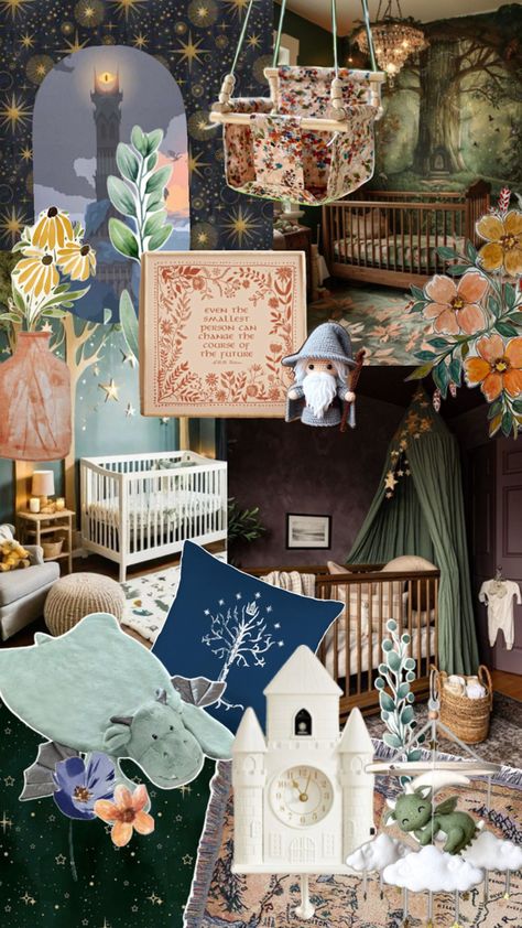 Vintage Eclectic Nursery, Vintage Fairytale Nursery, Colorful Vintage Nursery, Fairytale Nursery Theme, Storybook Nursery Theme, Literary Nursery, Fairy Tale Nursery, Nursery Whimsical, Whimsical Nursery Decor