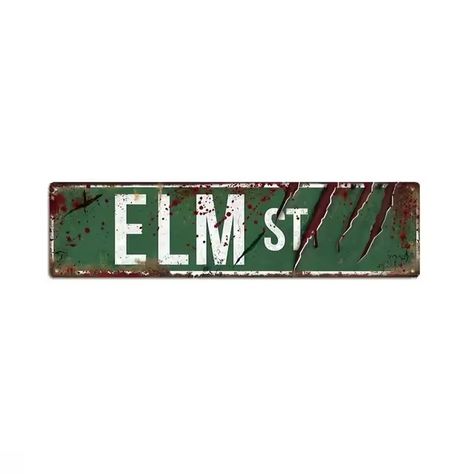 FJ Posters Elm Street 420 Stoner Metal Signs Iron Aluminium Accessories Plaque Metal Wall Art for Horror Movie Grunge Room Decor - AliExpress 15 Elm Street Sign, Street Sign Decor, Grunge Room Decor, Grunge Room, Elm Street, Street Signs, Horror Movie, Horror Movies, Metal Wall Art