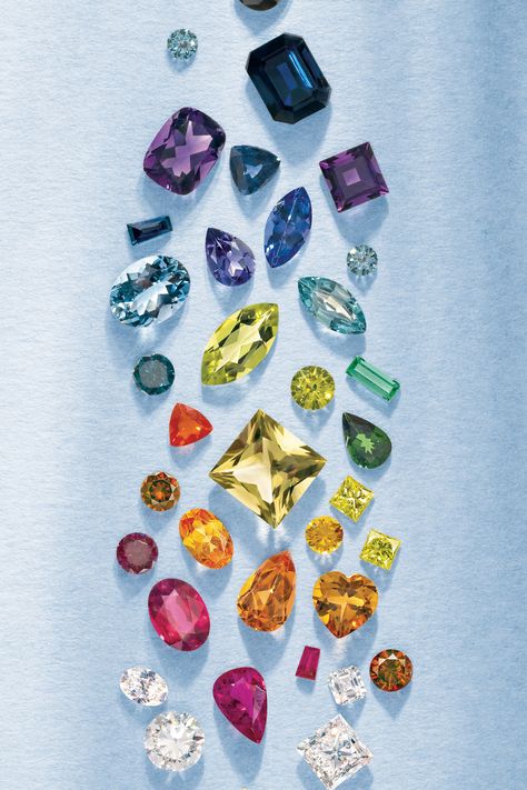 Utilize Stuller's Shop by Color feature to help you pick the perfect gemstones for your next vibrant design! Click through to shop gemstones by color. Jewellery Wallpaper, Gemstone Aesthetic, Beautiful Crystals, Loose Stones, Bad Hair Day, Always And Forever, Beautiful Love, Gems Jewelry, Hair Day