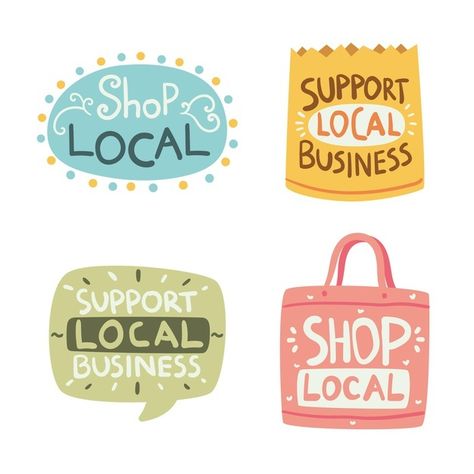 Shop Local Illustration, Support Local Business Quotes, Shop Local Quotes, Small Business Illustration, Local Quotes, Shop Local Sign, Support Small Business Quotes, Community Cafe, Local Flowers