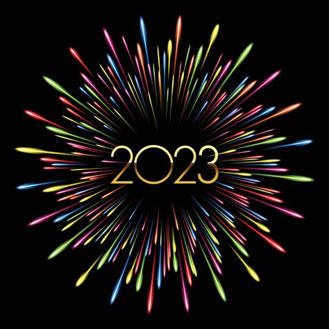 Download the Colorful fireworks 2023 New Year vector illustration, bright on Black background. Illustrator 6950876 royalty-free Vector from Vecteezy for your project and explore over a million other vectors, icons and clipart graphics! Bon Any Nou 2023, Happy New Years 2023, Happy New Year 2023 Wallpapers, Happy New Year 2023 Images, Happy New Year Animation, New Year Background Images, 2023 Wallpapers, 2023 Wallpaper, 2023 Happy New Year