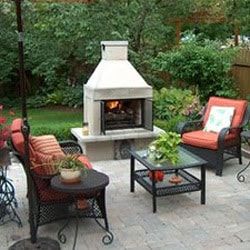 Outdoor Fireplace Diy, Outdoor Fireplace Kits, Diy Planters Outdoor, Fireplace Diy, Diy Outdoor Fireplace, Fireplace Kits, Building A Porch, Fireplace Art, Patio Fireplace