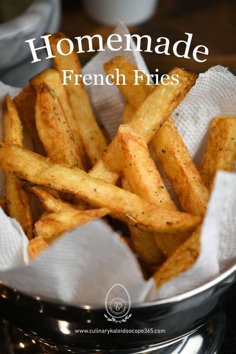 French Fries Recipe Homemade, Deep Fried French Fries, Cheesy Ranch Potatoes, French Fried Potatoes, Homemade Fries, French Fries Recipe, Homemade French Fries, Fries Recipe, Frugal Meals